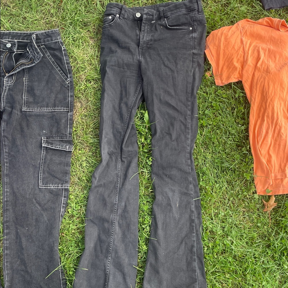 Black Flared Jeans
